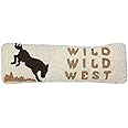 Chandler 4 Corners Artist-Designed Wild Wild West Hand-Hooked Wool Decorative Throw Pillow (8 IN x 24 IN) Horse-Themed Pillow for Couches & Beds - Easy Care, Low Maintenance Country Western Home Décor