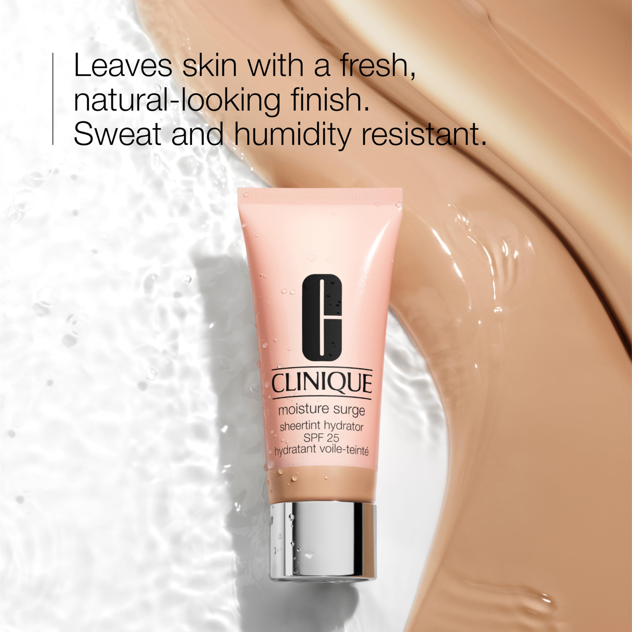 Clinique Moisture Surge Sheertint Hydrator Hydrating Tinted Moisturizer Broad Spectrum SPF 25 With Hyaluronic Acid + Aloe Water For All Skin Types | Sheer Coverage, Natural Finish