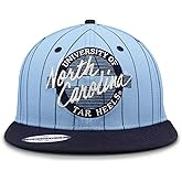 The Game NCAA Licensed North Carolina Tar Heels Flat Brim Snapback Hat, University of North Carolina Game Day Hat