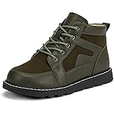 Frank Mully Kids Ankle Boots Boys Girls Outdoor Booties Kids Comfort Work Boot Lace Up Hiking Shoes (Toddler/Little Kid/Big Kid)