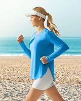 G4Free Women's UPF 50+ Long Sleeve Activewear Shirt Ocean Blue view 2