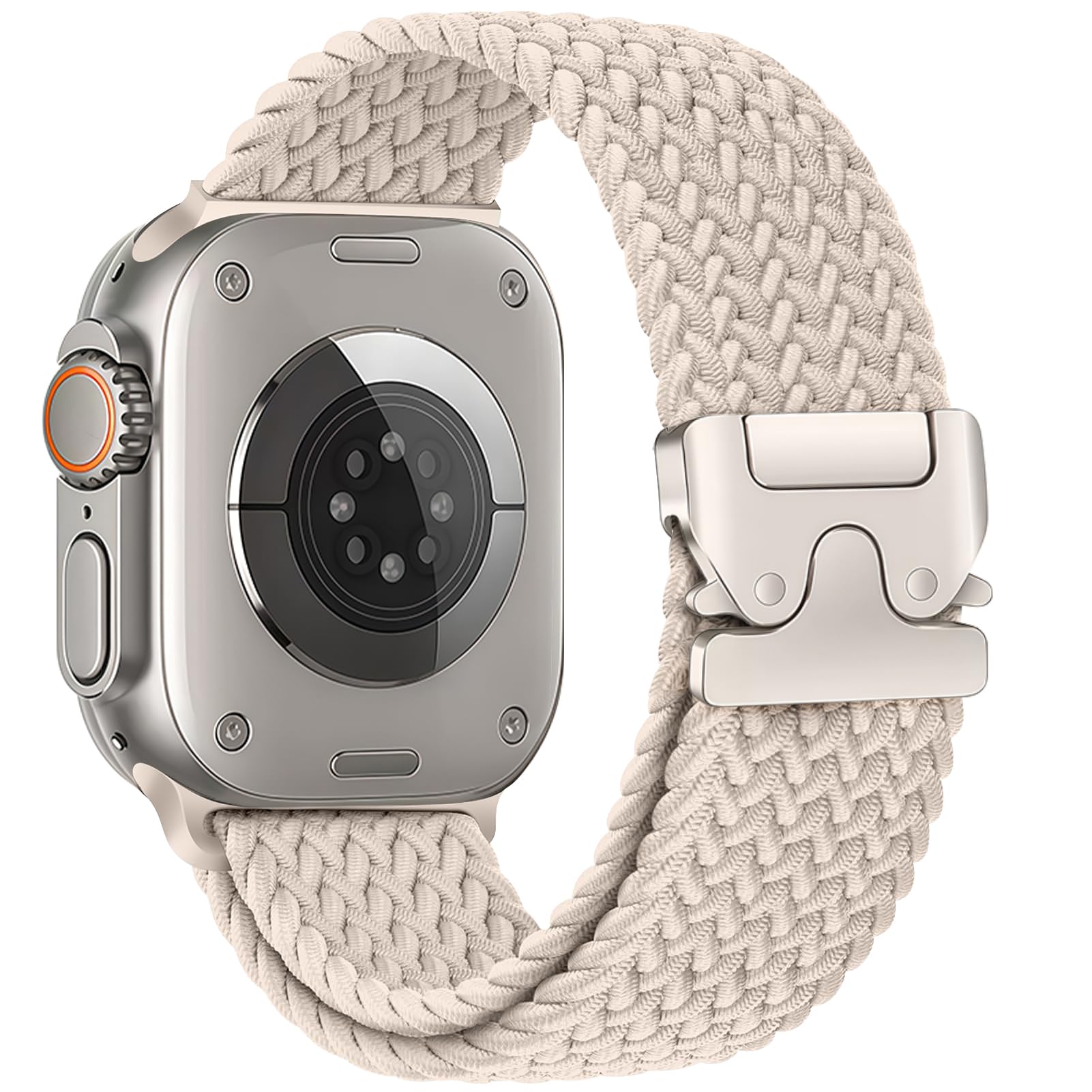 Photo 1 of Braided Solo Loop for Apple Watch Ultra 3/2 Bands 49mm 46mm 45mm 44mm 42mm Men/Women,Parachute Buckle Stretchy Elastic Nylon Sport Strap Wristband for iWatch Bands Series 11 10 9 8 7 6 5 4 3 SE3/2