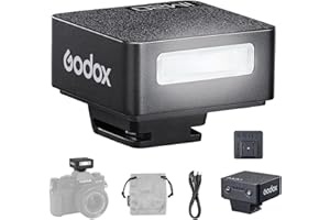 GODOX iM20 Mini Flash for Camera, Godox Flash with Built in Battery, 440 Full Power Flashes, GN10, USB-C Charging, 5 Power Levels, for Canon Sony Fuji Nikon Panasonic Olympus Single-Contact Hotshoe