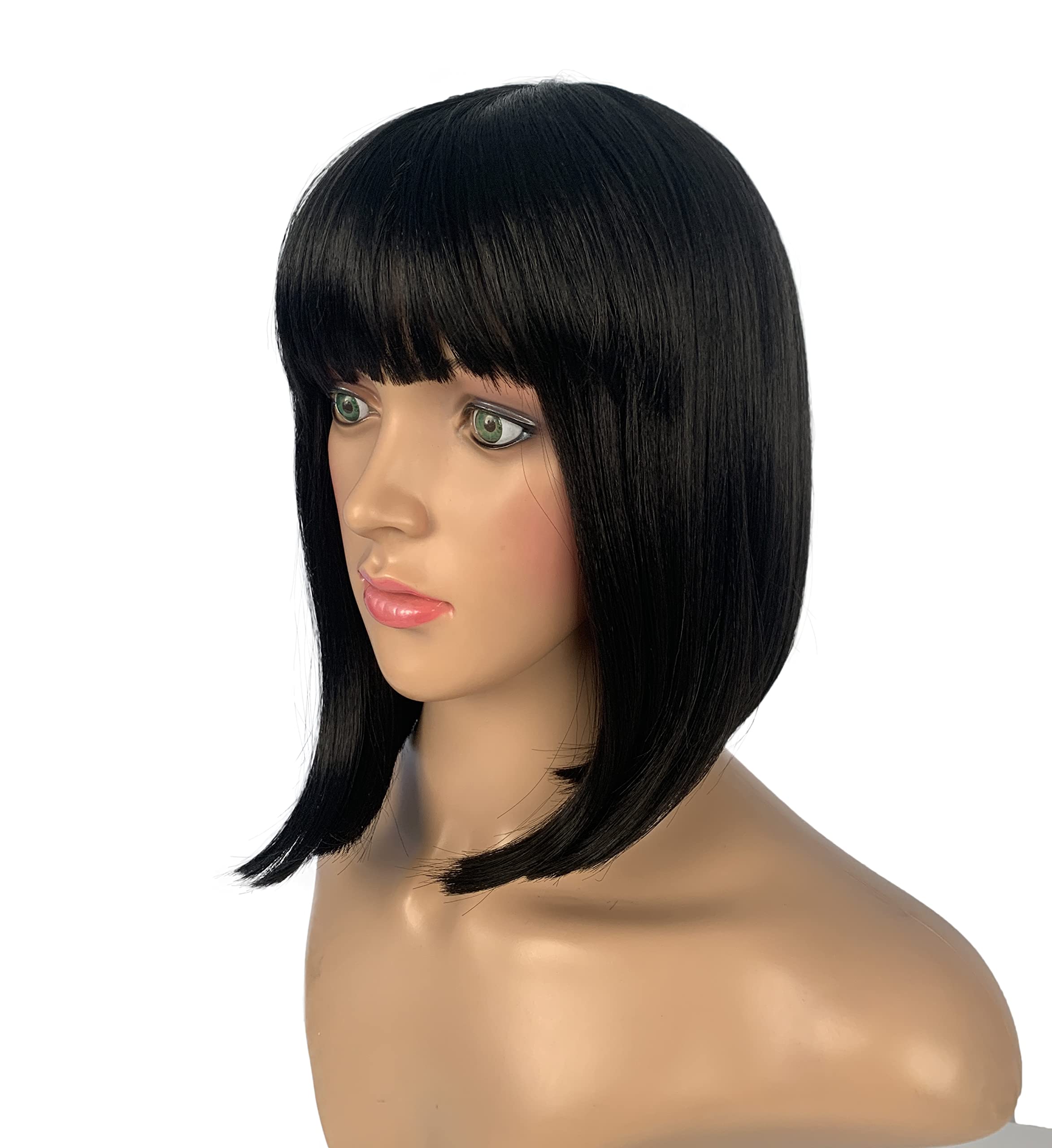 SLEEK synthtic Short Bobo Wig AUTUMN Wig Shoud Length (1B)