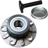 AUQDD 512336 (For FWD,30mm Bearing) Rear Wheel Hub and Bearing Assembly Compatible With 06-13 Au-di A3 /15-20 VW e-Golf,10-21 Golf,06-21 GTI,19-21 Jetta,06-09 Rabbit # 1K0598611