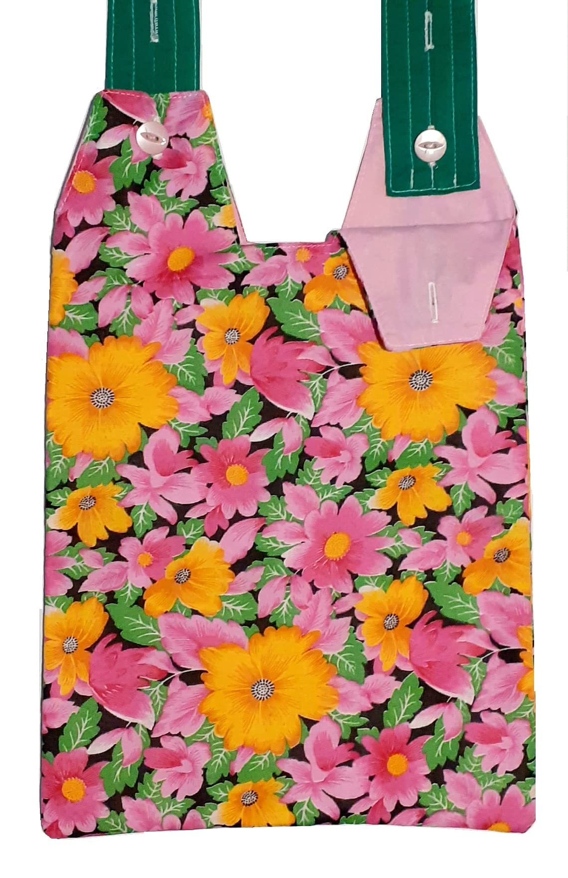 Catheter Night Bag Holder with Handle, Cover.100% Cotton.