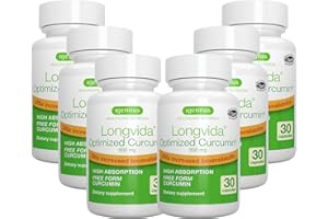 IGENNUS HEALTHCARE NUTRITION Longvida Lipidated Curcumin 500mg, Ultra Bioavailable & Sustained Action, Vegan, 180 Capsules, by Igennus
