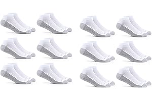 Fruit of the Loom Men's Dual Defense Low Cut Cushioned Moisture Wicking Socks (12 Pack)