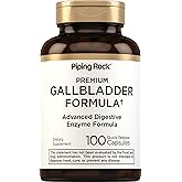 Piping Rock Gallbladder Supplement | 100 Capsules | Advanced Digestive Enzyme Complete Formula for Men & Women | Non-GMO & Gluten Free