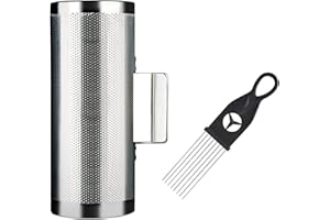 EASTROCK Stainless Steel Guiro Shaker 12" 5" Percussion Instrument Guiro Musical Instruments Tool with Scraper for Live Performance