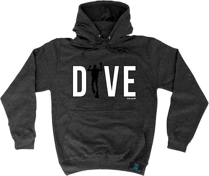 OPEN WATER Premium Scuba Diving Fashion Dive Man Hoodie Hoody Novelty