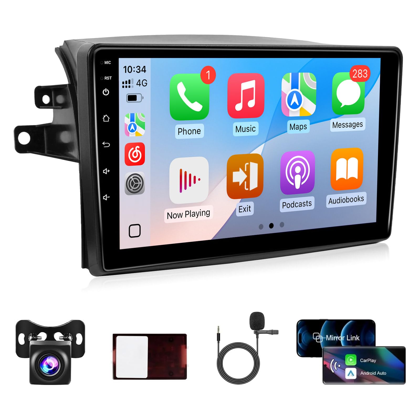 Photo 1 of Leadfan Car Radio for Toyota Sienna 2004-2010 Stereo Wireless Carplay&Android Auto, 9 Inch IPS Touch Screen for Sienna Bluetooth/Voice Control/GPS/5G WiFi/Back-up Camera/SWC/FM(Fit J.B.L System)
