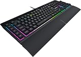 Corsair K55 RGB PRO XT Membrane Keyboard UK QWERTY IP42 Black view 10