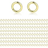300 PCS Gold Jump Rings for Jewelry Making Plated Solid Brass Open Jump Rings (4mm)