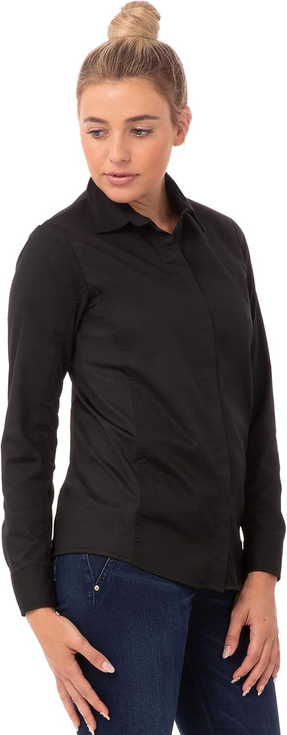 Chef Works Women's Shelby Zip Front Shirt