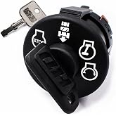 532193350 Ignition Switch w/Protective Umbrella Key for Husqvarna Poulan | Keeps Dust &amp; Water Out - for Sears Craftsman - Includes 2 Keys &amp; Starter Key Switch 532411933 532411935 193350