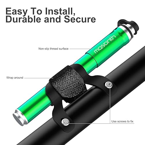 MOSONTH Portable Bike Pump Mini Tire Pump Lightweight Fits Presta - Main Image