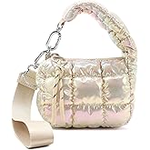 DOYOGI Mini Quilted Wristlet Bag for Women, Puffer Handbags,Evening Bags,Charm Lipstick Bag,Cute bag Charm for Gift | Charm Lipstick Bag, Cute bag Charm, for Gift