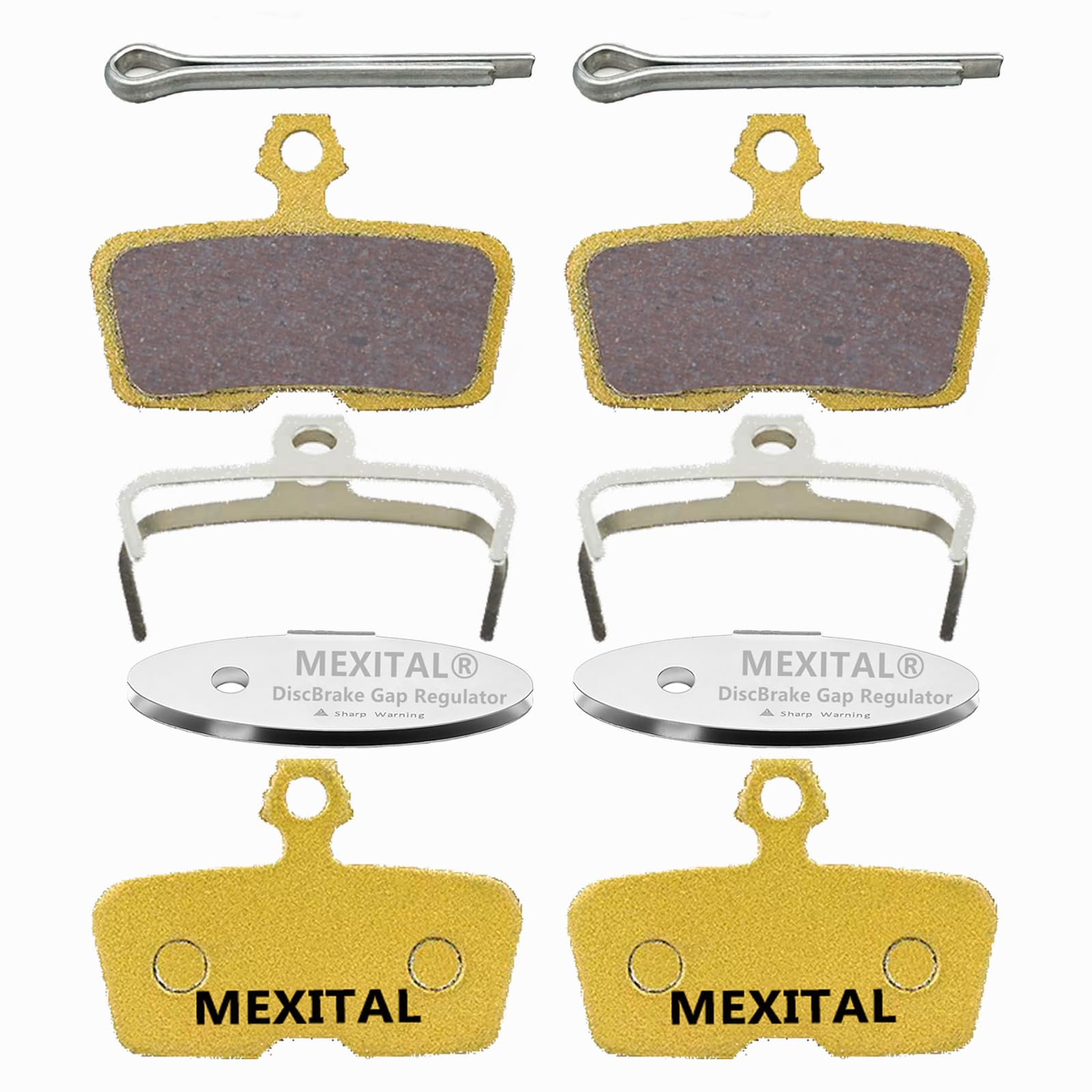 MEXITAL 2 pairs Sintered Disc Brake Pads fit for AVID CODE Code R (2011-2014) SRAM Guide RE Code Sattel Code RSC 2018 MXTS12-2