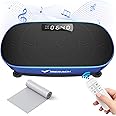 MERACH Vibration Plate Exercise Machine, Whole Body Workout Equipment for Women, Bluetooth and Silicone Pedal, Vibration Plate for Lymphatic Drainage, Vibrate Fitness Platform for Weight Loss