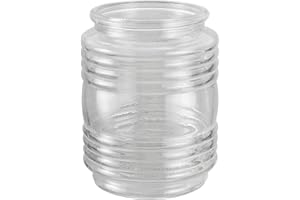 ASPEN CREATIVE CORPORATION Aspen Creative 23603-01, Replacement Clear Jelly Jar Glass Shade,Use For Indoor And Outdoor, 3-5/8"Dia x 4-3/4"H/Fitter 3-1/4"