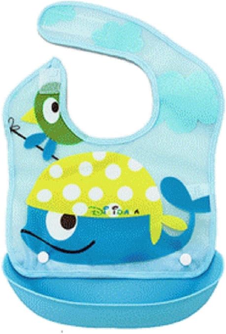 Uraqt Bavoir Souple Pour Bebe Alimentation Impermeable A L Eau Blouse Tablier Avec Motif Animal Avec Poche Amazon Fr Bebes Puericulture