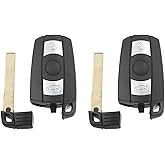 ACROPIX 315 MHz Smart Key Fob Keyless Entry Remote Fit for BMW 3 5 Series 2006-2011 KR55WK49127 - Pack of 2 Black