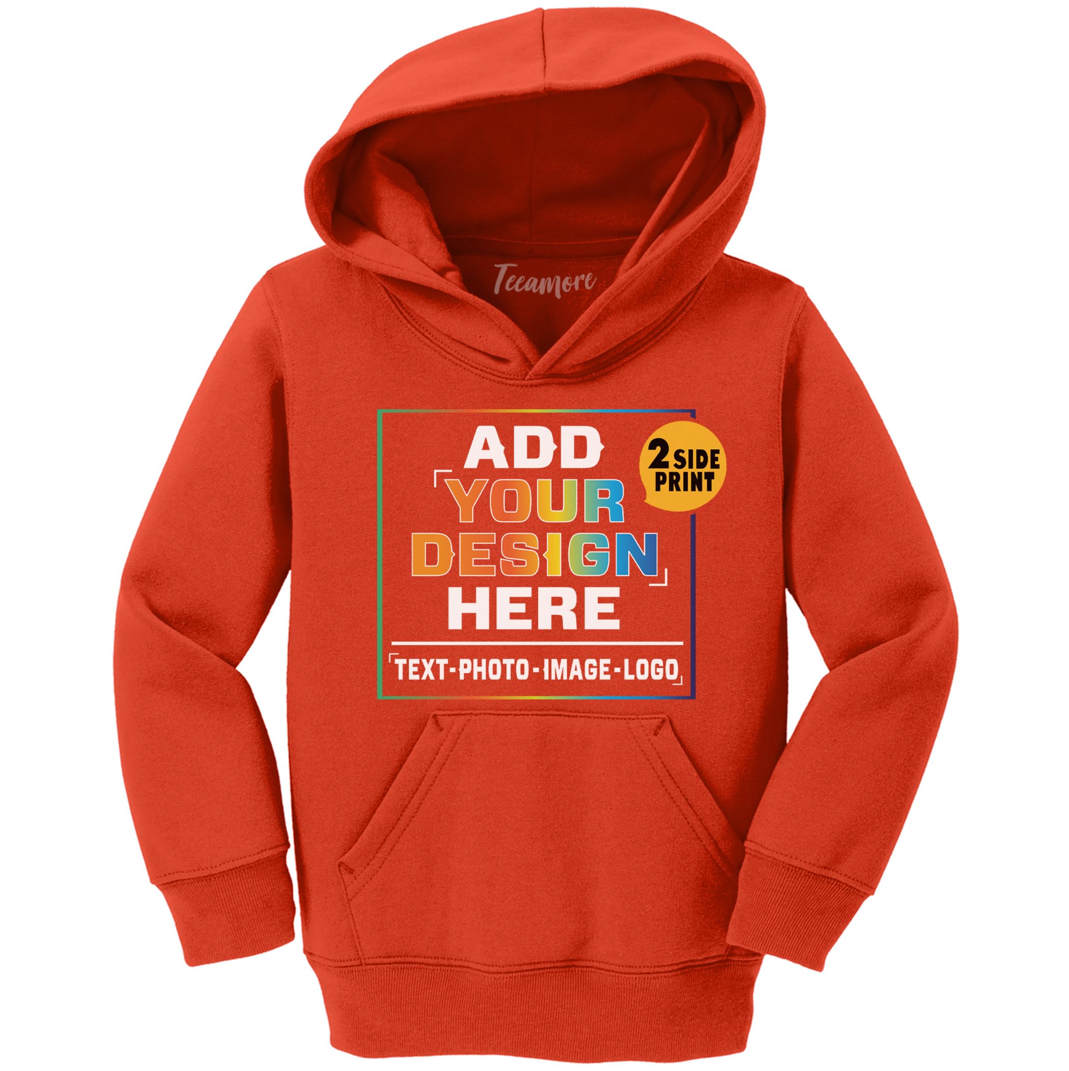 TEEAMORE Custom Youth Hoodies Add Your Personalized