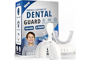 MICTANING Toddler Kids Mouth Guards for Teeth Grinding,2 Pack Toddler Size, Comfortable Mouth Guards for Clenching Teeth, Child Bite Guards