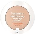 Neutrogena SkinClearing Mineral Acne-Concealing Pressed Powder Compact, Shine-Free & Oil-Absorbing Makeup with Salicylic Acid to Cover, Treat & Prevent Breakouts, Soft Beige 50,.38 oz