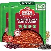 MTR Curry Delight Punjabi Black Lentil - Ready to Eat Indian Food, 2 Pack | Traditional raw papaya black chickpea Indian curry in a heat &amp; eat pouch for quick vegetarian meals anytime at home or work.