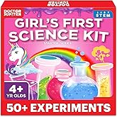 Doctor Jupiter Girls’ First Science Kit for Kids Ages 4-5-6-7-8 | Easter, Birthday Gift Ideas for 4+ Year Old Girls | STEM Toy Kit with 50+ Experiments | Learning & Educational Projects