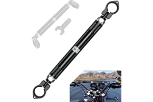 BRCOVAN Aluminum Alloy Cross Bar for Motorcycle, Length Adjustable Design Handlebar Extender Extension, Motorcycle Balance Bar Reinforce Lever Compatible with Handlebar 22mm in Diameter