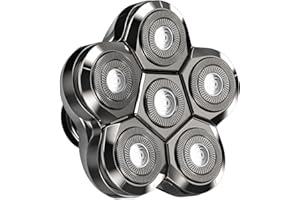 AW Head Shaver 6D Blade Refills, 𝐎𝐍𝐋𝐘 𝐟𝐨𝐫 𝐌𝐨𝐝𝐞𝐥: 𝐀𝐖-𝐏𝐑𝐎𝟎𝟎𝟏, ONLY for AxiomWarrior Electric Head Shavers