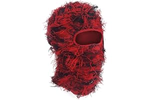Ezovino Distressed Balaclava Ski Mask, Knitted Full Face Mask for Men/Women