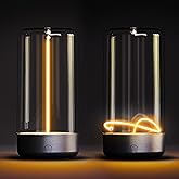 Sunco Magnetic Filament Light Rechargeable Table Lamps Minimalist Flexible LED Camping Lamp Dimmable Cordless 1W 55 LM 2700K