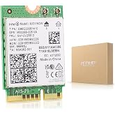 EDUP&reg; Intel AX211NGW Wi-Fi 6 Wireless Card M.2 Bluetooth 5.3 Tri-Band | 2.4G/5G/6 GHz Network Adapter for Laptop Support Windows 10/11 (64bit) Linux Chrome OS Only Available with Gen Intel 12+ CPU