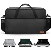 QYILUARE Heavy-Duty 1680D Water-Resistant Camping Stove Carrying Case Bag for Coleman 2-Burner Stove with Adjustable Shoulder Strap &amp; Front Pocket