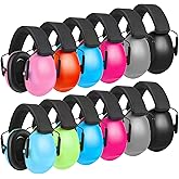 Amylove 12 Pcs Kids Ear Protection Noise Cancelling Headphones Ear Muffs Bulk 27db Adult Noise Reduction Hearing Earmuff (Universal Fit (kids & Adults),Classic Style)