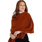 Velanio Cashmere 100% Cashmere Knitted Wrap Pashmina Shawl Extra Large Scarf Stole for Women Travel