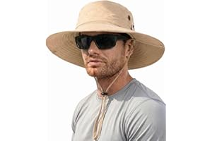 FURTALK Sun Hats for Men Fishing Hat UPF 80+ Foldable Wide Brim Outdoor Hiking Beach Summer Hats
