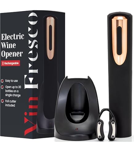 Pompe à vin électrique à piles – Scellage automatique – Conservation jusqu'à 10 jours – Bouchon en silicone réutilisable – Cadeau pour amateur de vin