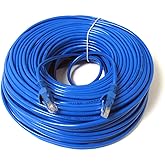KUNOVA (TM) Ethernet Cable Cat6 200ft Blue, 10Gbps Network Cable Wire Cat 6 Ethernet Patch Cable Cord, Internet Cable with Sn