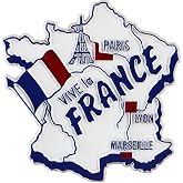 France Country Outline Refrigerator Magnet | Approximate Size: 2 inch x 3 inch