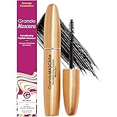 Grande Cosmetics GrandeMASCARA Conditioning Peptide Mascara – Buildable Extreme Volume & Length – Long-Lasting & Clump-Free Black – Lash & Extension Friendly