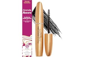 Grande Cosmetics GrandeMASCARA Conditioning Peptide Mascara – Buildable Extreme Volume & Length – Long-Lasting & Clump-Free Black – Lash & Extension Friendly