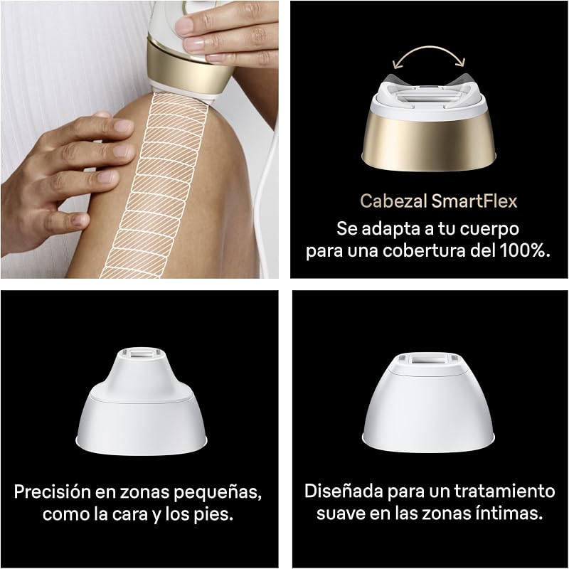 Silk·expert Pro 5 epiladores de luz pulsada, IPL, depilação a laser caseira para rosto e corpo, redução permanente de cabelo, depilação a laser com acessórios, inclui Precision Head, PL5321
