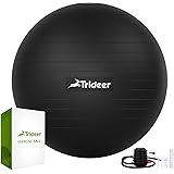 Trideer Exercise Ball (45-85cm) Extra Thick Yoga Ball Chair, Heavy Duty Stability Ball Supports 2200lbs, Birthing Ball…