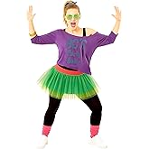 fun shack - 80s Outfit For Women, 80s Accessories For Woman, Hippie Costume, Tutu Costume, Halloween Costumes for Women Adult