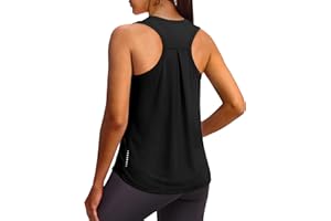 XIEERDUO Tank Top for Women Racerback Sleeveless Workout Tops Loose Fit Yoga Running Gym Shirts for Women
